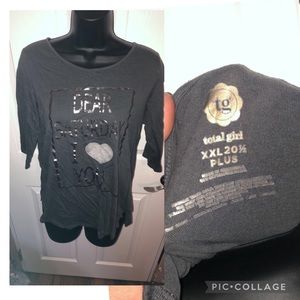 Dear Saturday I 🤍 You grey long sleeve t-shirt